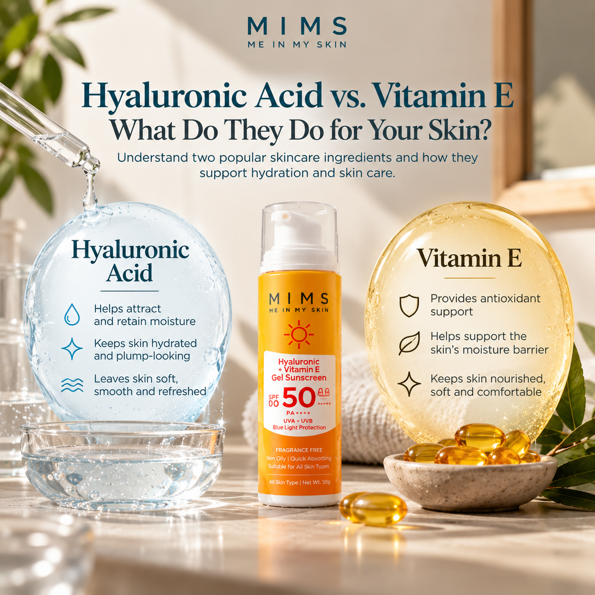 Hyaluronic Acid vs Vitamin E: Benefits & Differences | MIMS